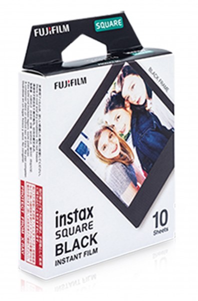 Fuji Instax SQUARE Color Black Frame 10 Aufn.