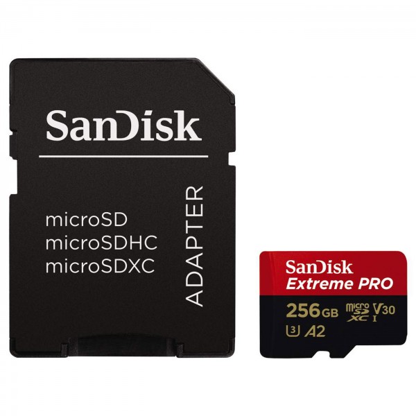 SanDisk micro SDXC Extreme Pro V30 200MB/s 256GB