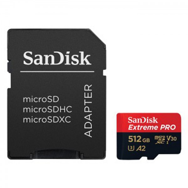 SanDisk micro SDXC Extreme Pro V30 200MB/s 512GB