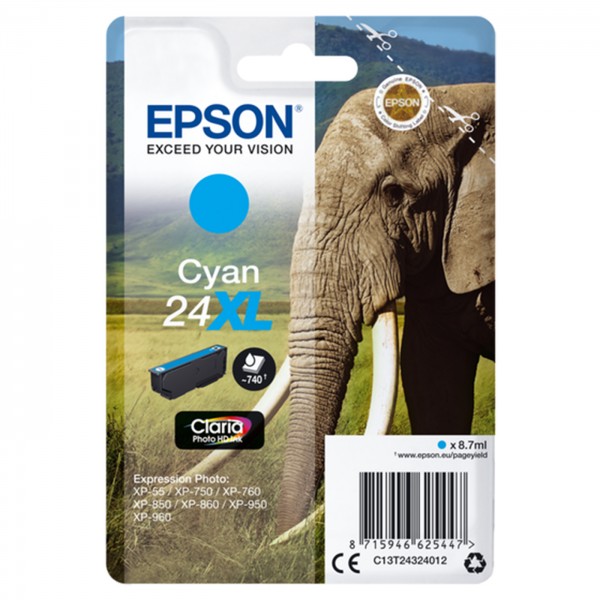 Epson Tinte T2432 cyan XL