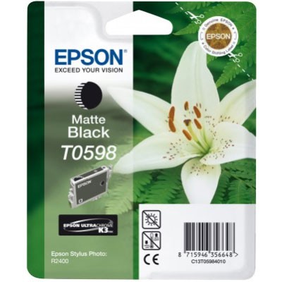Epson Tinte (T0598) matt schwarz für R2400