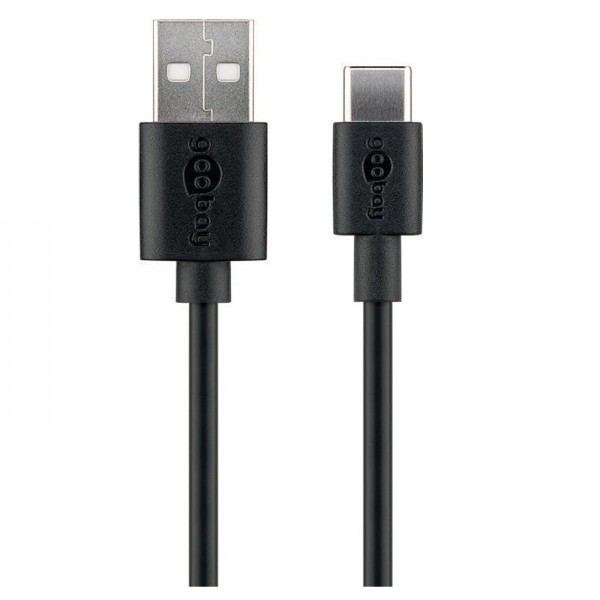 USB 2.0 Kabel Stecker Typ A auf USB-C-Stecker, 1m