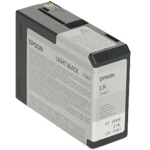 Epson Tinte light black 80ml (T5807)