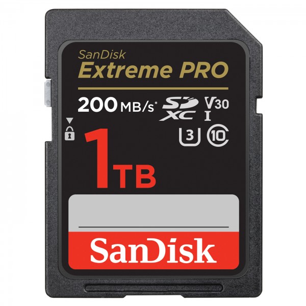 SanDisk SDXC Extreme Pro 1TB, UHS-I, 200 MB/s