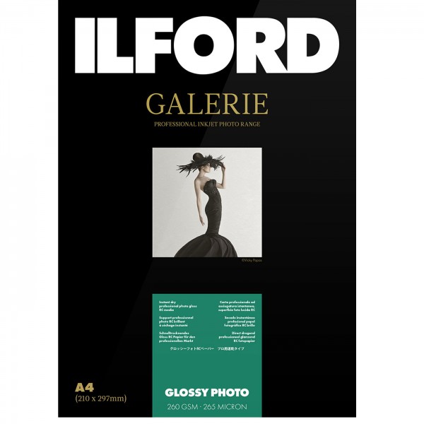 Ilford Galerie Glossy Photo 260g DIN A3, 25 Blatt