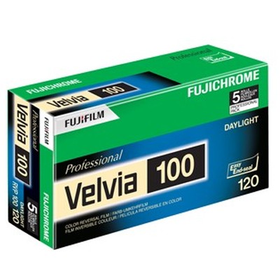 Fuji Chrome Velvia 100 Professional 120 5er Pack