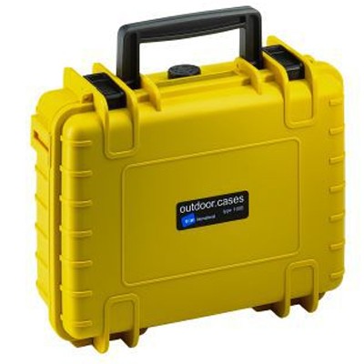 B&W Outdoor Koffer Typ 1000 m. Einteilung gelb