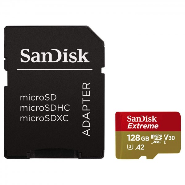 SanDisk microSDXC Extreme V30 190MB/s 128GB