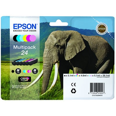 Epson Multipack 24(T2428) 6 Farben Claria Photo HD