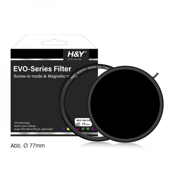 H&Y HD EVO ND3-1000 + CPL Filter 67mm