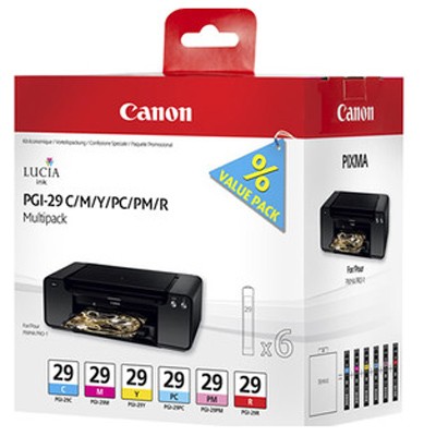 Canon PGI-29 Multipack Color C/M/Y/PC/PM/R