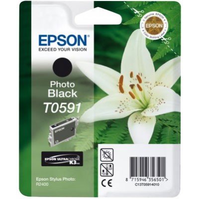 Epson Tinte (T0591) Ph schwarz für R2400 (1/22)