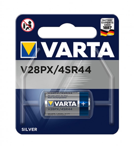 Varta Batterie Silberoxyd V28PX / 4SR44 - 6,2 V
