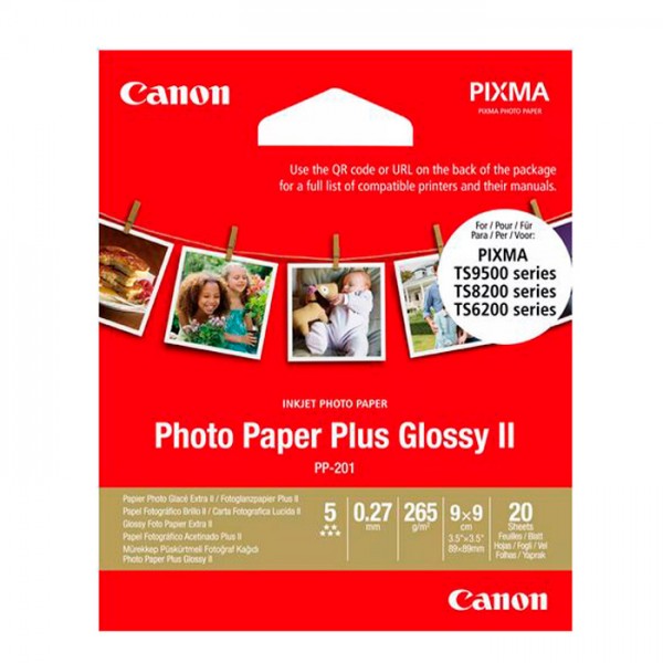 Canon PP-201 Plus II glossy 8,9x8,9 cm 20Blatt
