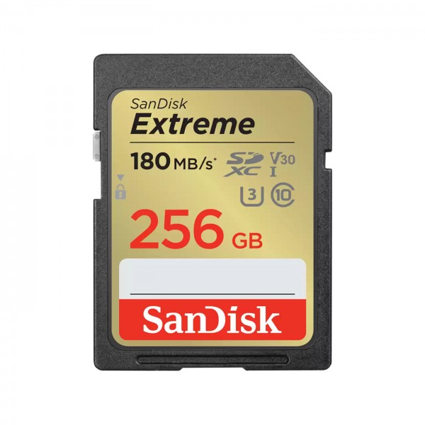 SanDisk SDXC Extreme 256GB, Class 10, 180MB/s