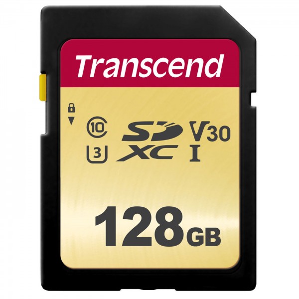 Transcend SDXC-Karte 500S UHS-I V30 95 MB/s 128GB