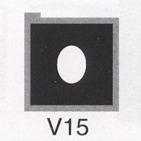 Cromatek Vignetten schwarz oval groß V15