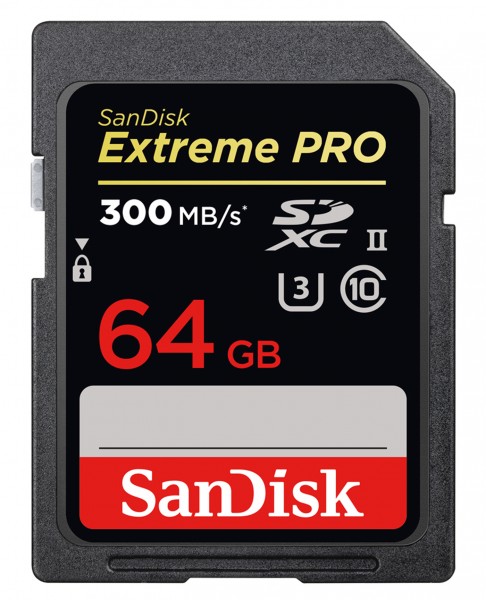 SanDisk Extreme Pro UHS II SDXC 64GB 300MB/s V90