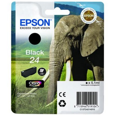 Epson Tinte (T2421) Black 24 Claria Photo HD