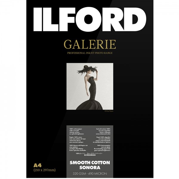 Ilford Galerie SmoothCotton Sonora 320g 13x18 50Bl