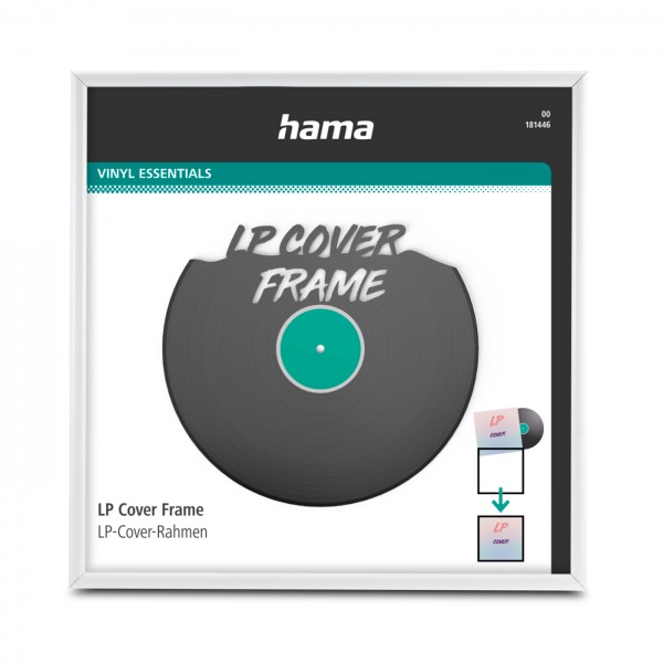 Hama LP Cover-Rahmen Alu 31,5x31,5cm weiß