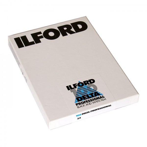 Ilford Delta 100 S/W-Film 4x5 inch 25Bl.