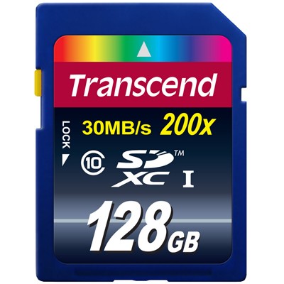 Transcend SDXC Class10 30MB/s 128 GB