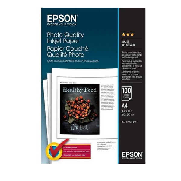 Epson Photo Quality InkJet 102g., 100 Bl., A4