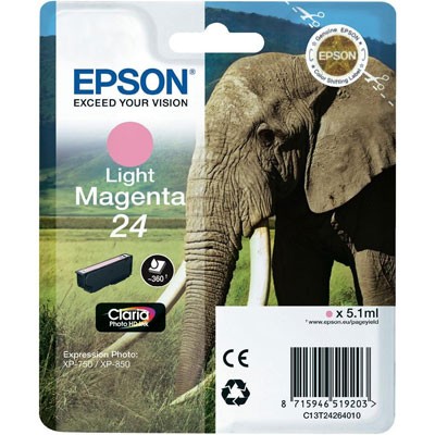 Epson Tinte (T2426) Light Magenta 24 ClariaPhotoHD