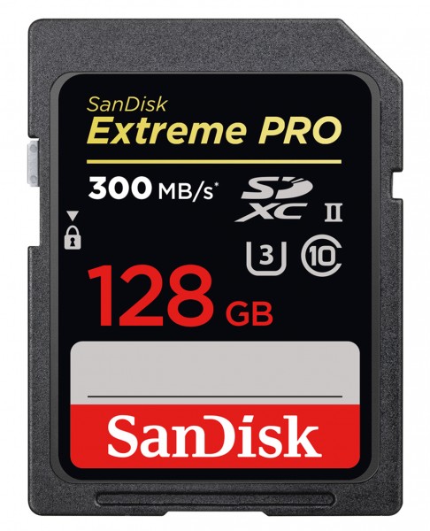 SanDisk Extreme SDXC Pro UHS II 128 GB 300MB/s V90
