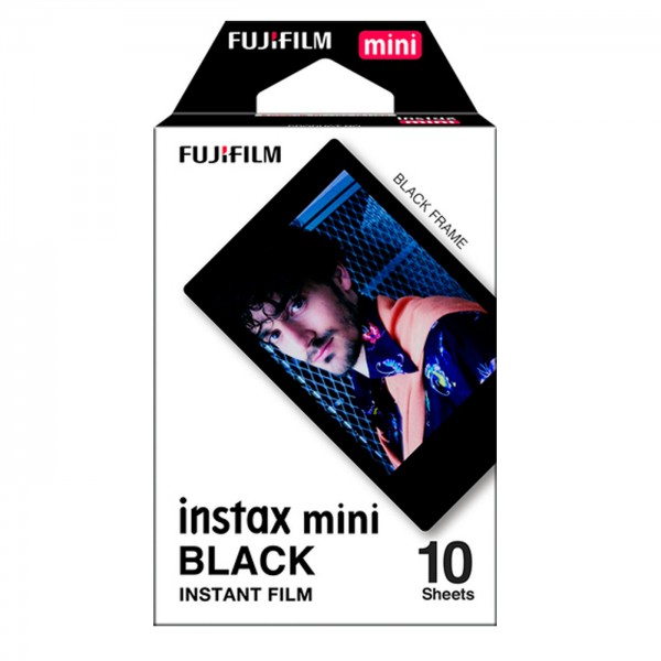 Fuji instax mini Sofortbildfilm „Black Frame" 10er