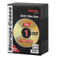 Hama DVD-Leerhüllen Slim 10, schwarz 10er Pack