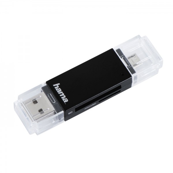 Hama USB 2.0 OTG-Kartenleser für SD/microSD