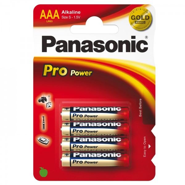 Panasonic Batterie Micro (AAA/ LR3) - 4 Stück