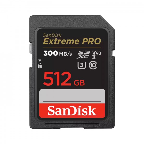 SanDisk Extreme SDXC Pro UHS II 512 GB 300MB/s V90